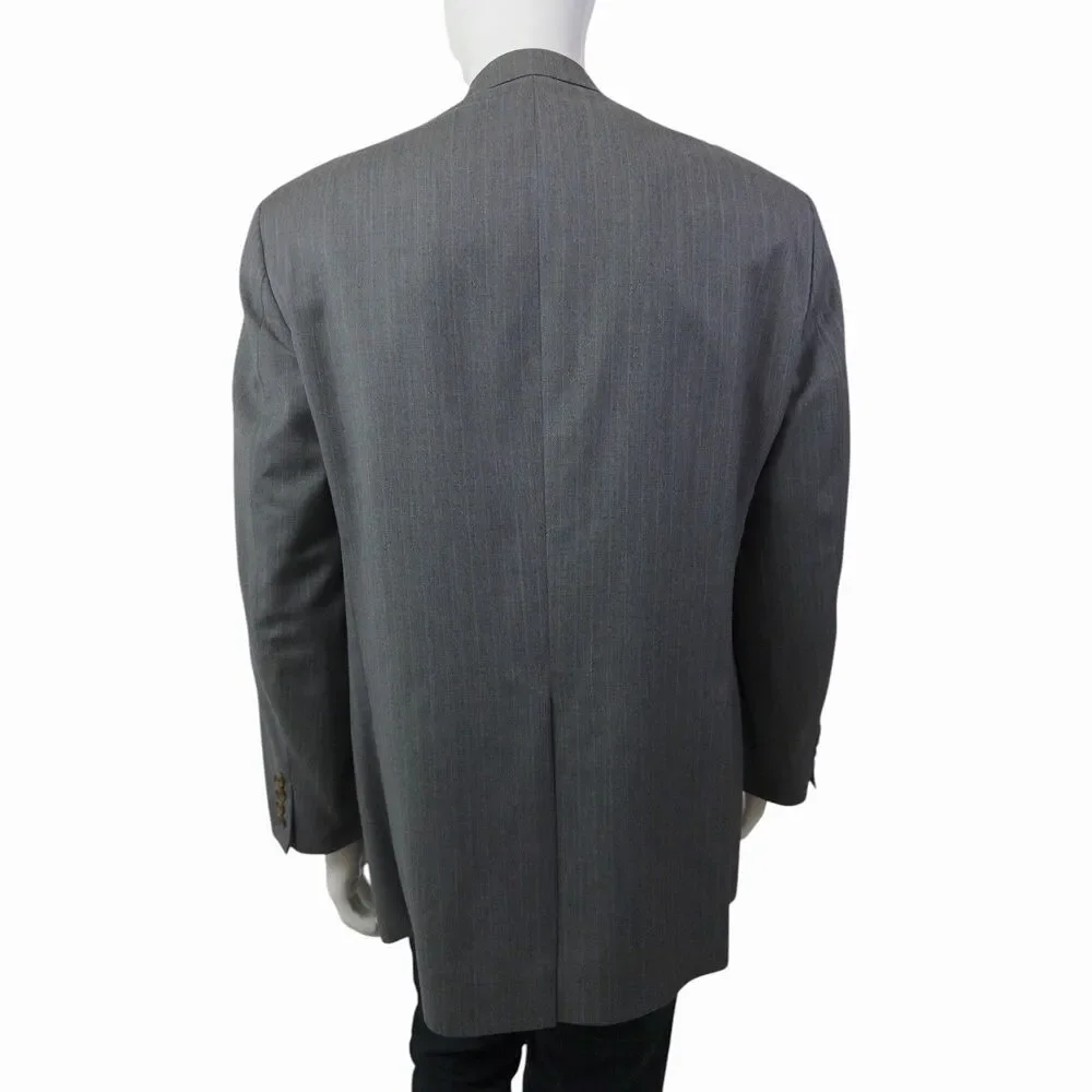 Lauren Ralph Lauren Men’s Sport Coat / Blazer 44R Gray Pinstripe Wool Cashmere